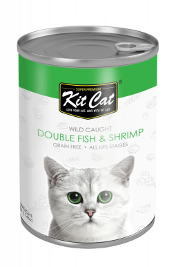 Kit Cat kaleng Double Fish & Shrimp