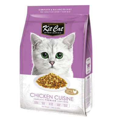 Makanan kucing Kit Cat Chicken Cuisine